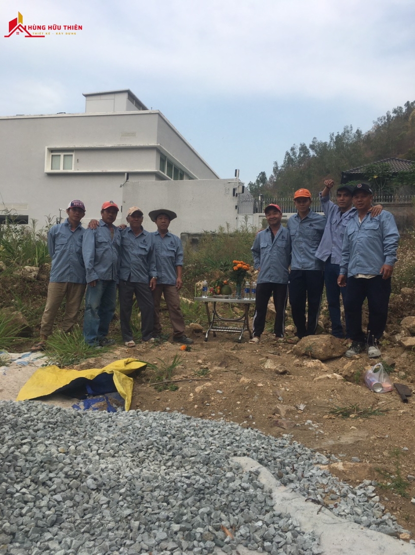 Lễ khởi công - Công trình làm cho nhà Chú Tiến